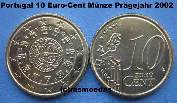 Portugal 10 Euro-Cent 2002