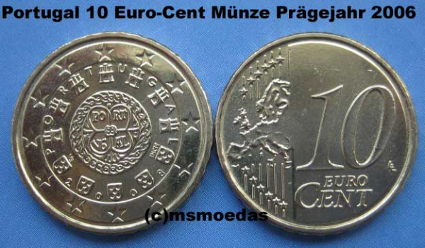 Portugal 10 Euro-Cent 2006