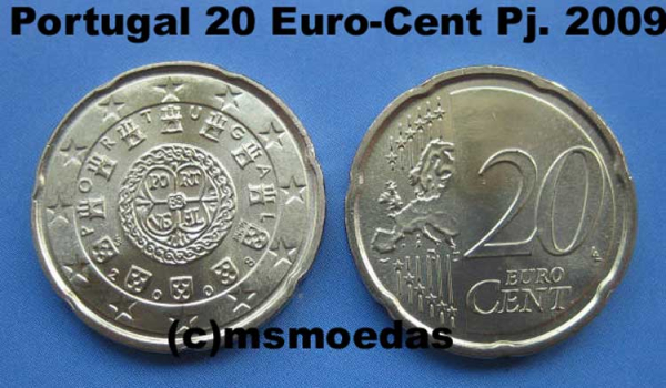 Portugal 20 Euro-Cent 2009