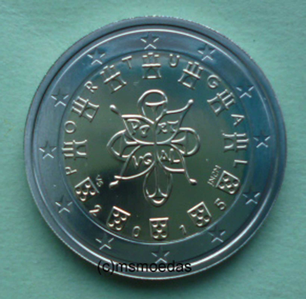 Portugal 2 Euro Kursmünze 2015 Stempelglanz