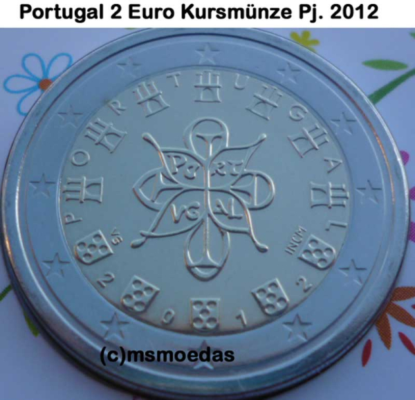 Portugal 2 Euro Kursmünze 2012 Stempelglanz