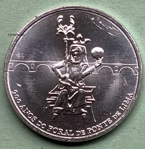 Portugal 7,50 Euro Sondermünze 2025 Ponte de Lima