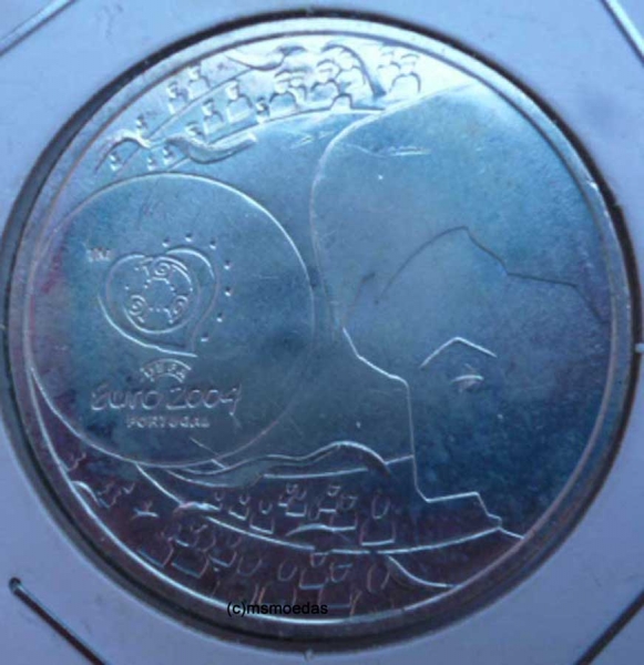 Portugal 8 Euro Silber Sondermünze 2004 Fußball Euro EM 2004 Torschuss