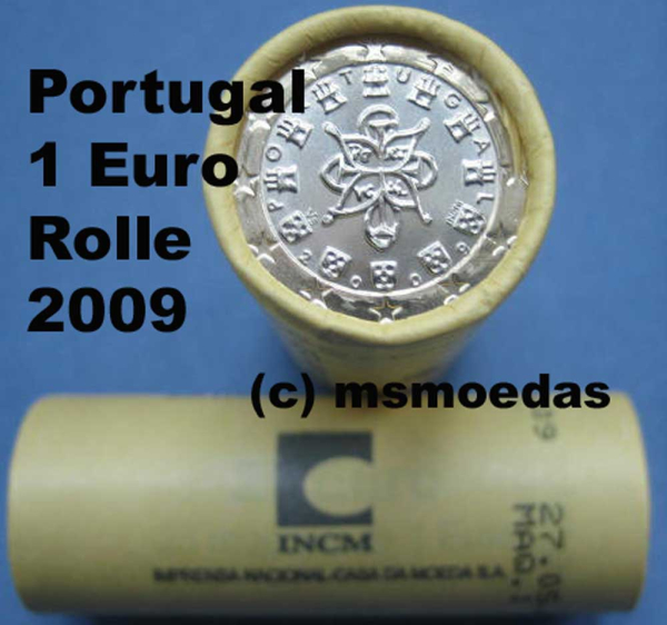 Portugal 1 Euro Rolle 2009