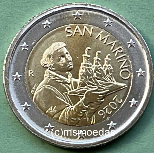 San Marino 2 Euro Kursmünze 2026