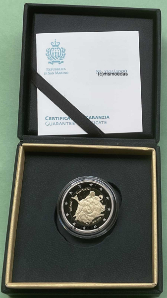 San Marino 2 Euro Gedenkmünze 2026 Tiziano Proof PP