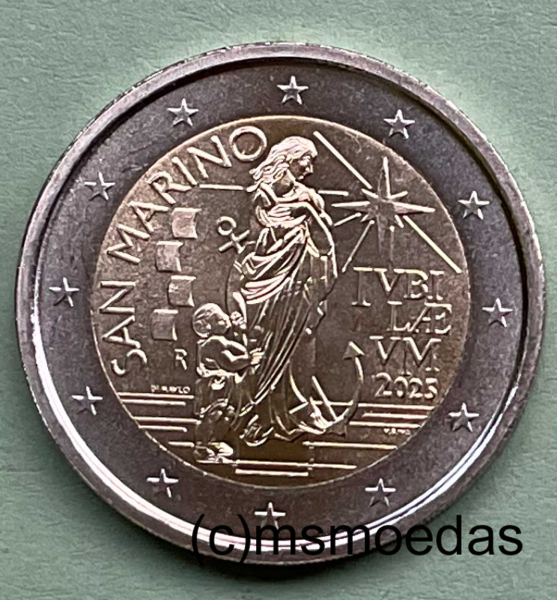 San Marino 2 Euro Gedenkmünze 2025 Heiliges Jahr