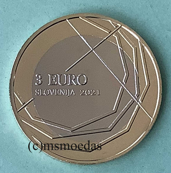 Slowenien 3 Euro Sondermünze 2021 Skofja Loka