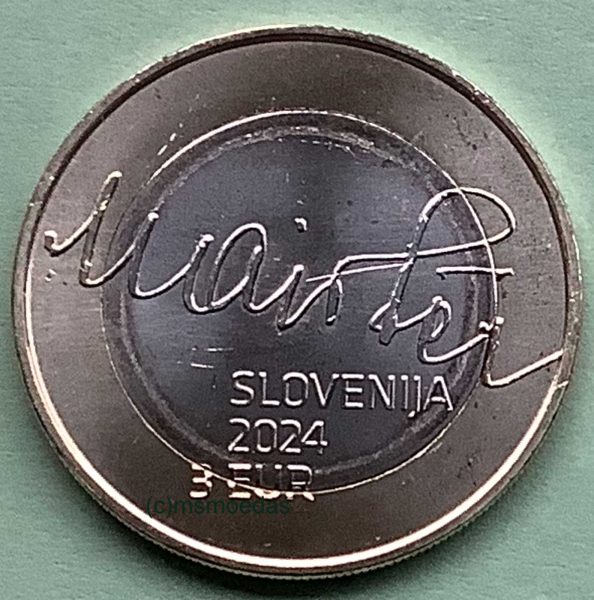 Slowenien 3 Euro Sondermünze 2024 Rudolf Maister