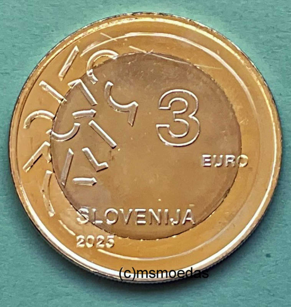 Slowenien 3 Euro Sondermünze 2025 Nova Gorica