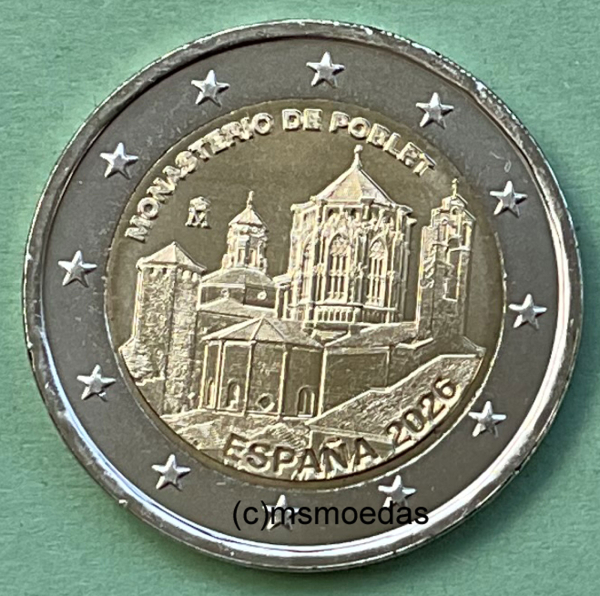 Spanien 2 Euro Gedenkmünze 2026 Kloster von Poblet