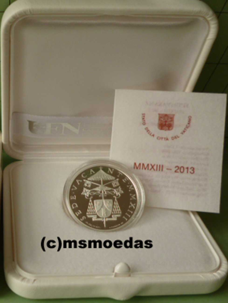 Vatikan 5 Euro Silbermünze 2013 Sede Vacante Proof