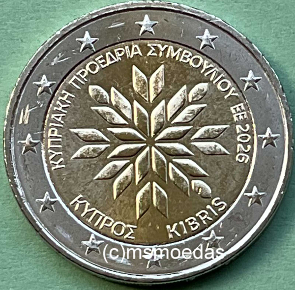 Zypern 2 Euro Gedenkmünze 2026 EU Ratspräsidentschaft