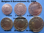 Belgien Euro KMS (klein) 2004 (1+2+5+10+20+50 Euro-Cent)