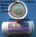 Luxemburg 2 Euro Rolle Gedenkmünzen 2011 Jean