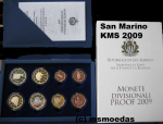 San Marino Offizieller Euro Kursmünzensatz 2008 (1 Cent bis 2 Euro) Spiegelglanz