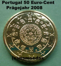 Portugal 50 Euro-Cent 2008 Stempelglanz