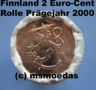 Finnland 2 Cent Rolle 2000