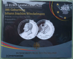 Deutschland 20 Euro Sondermünze 2017 Johann Joachim Winckelmann PP