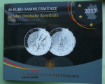 Deutschland 20 Euro Sondermünze 2017 Sporthilfe PP