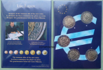 Deutschland 5 x 2 Euro Gedenkmünzen 2012 TYE 10 Jahre Euro-Bargeld (A,D,F,G,J) Münzkarte