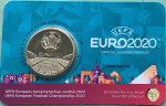 Belgien 2,50 Euro CoinCard 2021 UEFA Fußball-Europameisterschaft 2020 niederl. Ausgabe