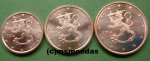 Finnland 1+2+5 Euro-Cent 2004
