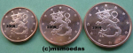 Finnland 1+2+5 Euro-Cent 2009