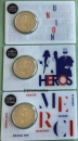 Frankreich 2 Euro Gedenkmünzen Medizinische Forschung 3 x CoinCard 2020 Danke, Helden, Union