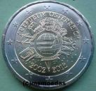 Oesterreich 2 Euro Gedenkmünze 2012 TYE 10 Jahre Euro-Bargeld