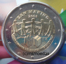 San Marino 2 Euro Gedenkmünze 2008 Dialog