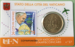 Vatikan 50 Euro-Cent Münze 2019 Stamp&CoinCard No.27 mit Briefmarke