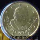 Vatikan 50 Euro-Cent Münze 2010