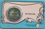 Belgien 2 Euro CoinCard 2023 Jugendstil Gedenkmünze (niederl.)