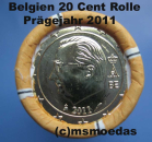 Belgien 20 Cent Rolle 2011 Euromünzen