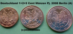 Deutschland 1+2+5 Euro-Cent 2008 (A) Berlin