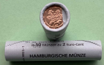 Deutschland 2 Cent Rolle 2021 (J) Hamburg