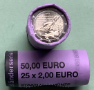 Deutschland 2 Euro Rolle Gedenkmünzen 2024 Mecklenburg-Vorpommern Königsstuhl (F) Stuttgart