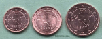 Estland 1+2+5 Cent Münzen 2022 Euromünzen