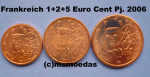 Frankreich 1+2+5 Euro-Cent 2006
