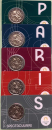Frankreich alle 5 x 2 Euro CoinCard 2024 Olympische Spiele Paris Gedenkmünze Nr. 1 bis 5 Herkules Ringkampf