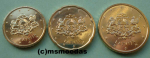 Lettland 10+20+50 Euro-Cent 2014
