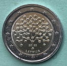 Lettland 2 Euro Gedenkmünze 2022 Latvijas Banka