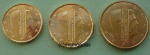 Niederlande 10+20+50 Euro-Cent 2015