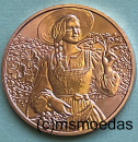 Oesterreich 10 Euro Sondermünze 2025 Dirndl – Leinen