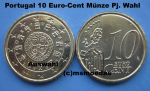 Portugal 10 Euro-Cent 2009 Stempelglanz