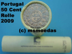 Portugal 50 Cent Rolle 2009 Euromünzen