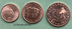 Slowenien 1+2+5 Euro-Cent Münzen 2019