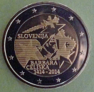 Slowenien 2 Euro Gedenkmünze 2014 Barbara Celjska
