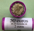 Spanien 2 Euro Rolle Gedenkmünzen 2022 Erasmus-Programm